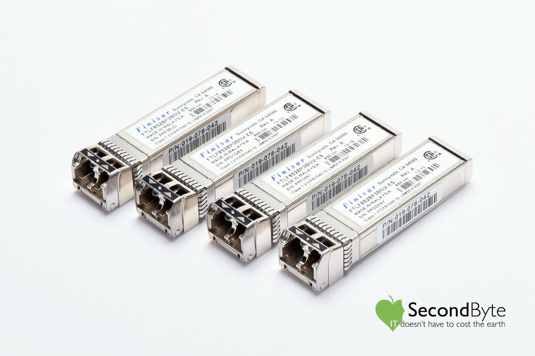4 x Finisar 8G SFP+ Fibre Channel FTLF8528P3BNV-E5 Transceiver 019-078-042
