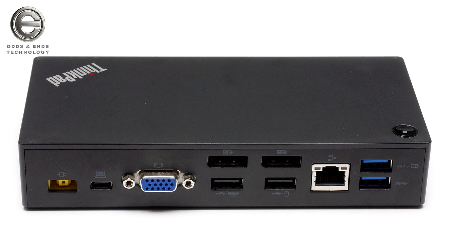 Lenovo ThinkPad DK1633 USB-C Docking Station Type 40A9 w/ 90W Lenovo AC Adapter