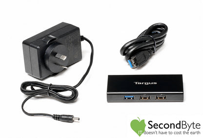 Brand New Targus ACH225AU USB 3.0 7-Port Powered Hub Fast Charging AC Adapter
