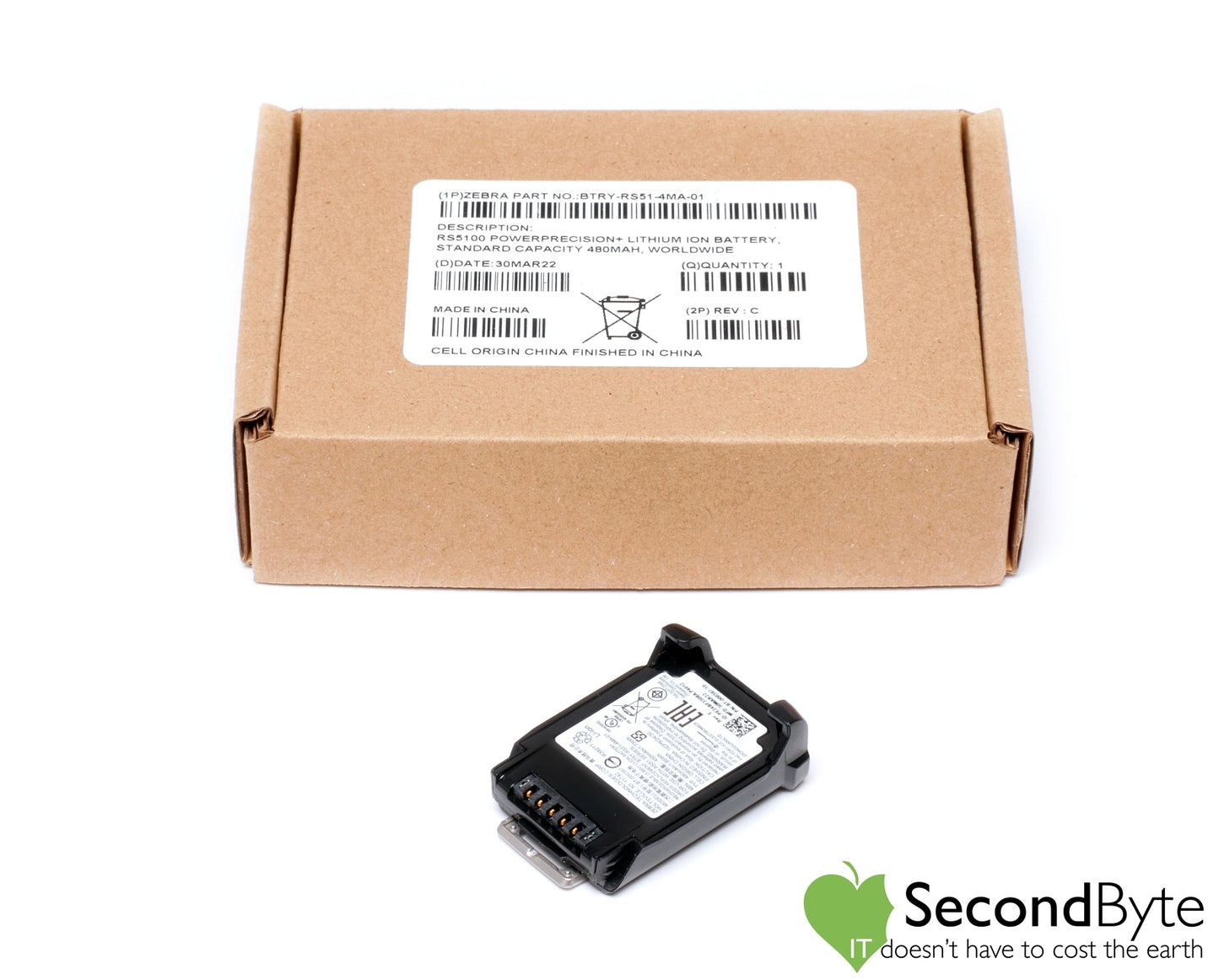 Zebra RS5100 POWERPRECISION LITHIUM BATTERY 480MAH - BTRY-RS51-4MA-01
