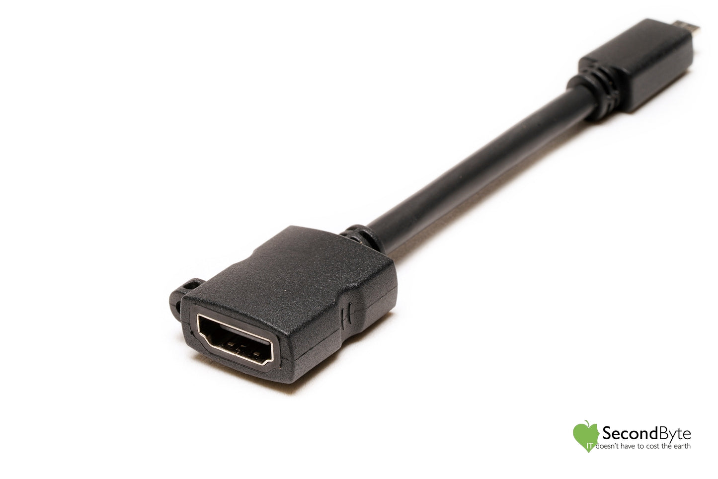 Liberty Micro HDMI Male to HDMI Female 12cm Flexible Adapter Cable AR-MDHM-HDF