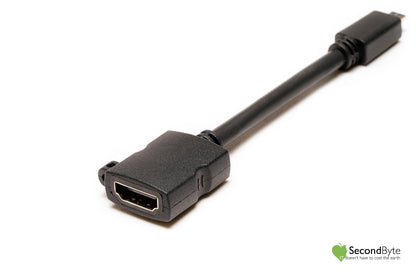 Liberty Micro HDMI Male to HDMI Female 12cm Flexible Adapter Cable AR-MDHM-HDF