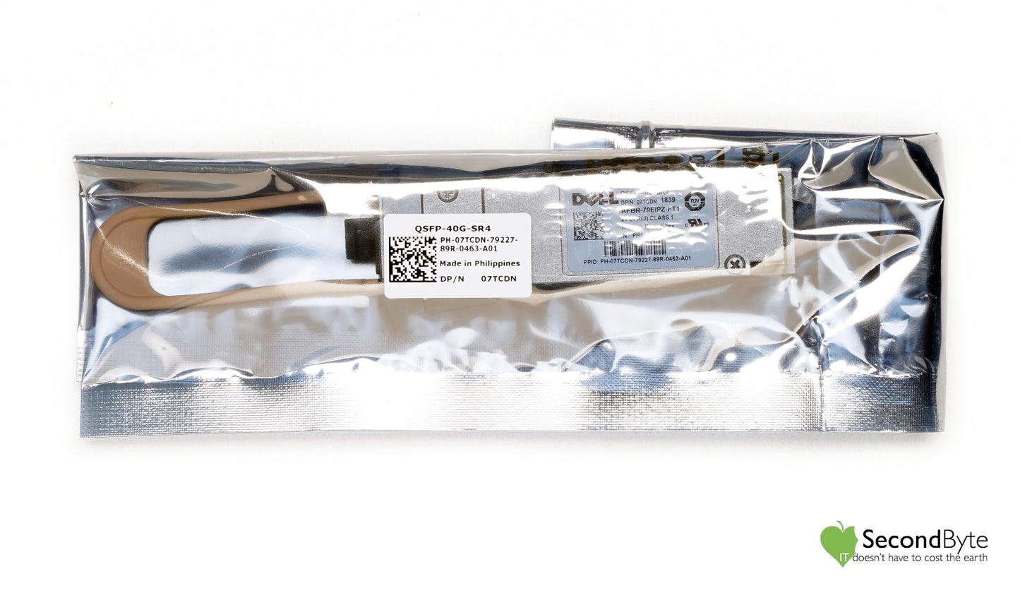 Dell 40G QSFP+ MPO Multi-Mode Transceiver 40GBASE-SR4 Module QSFP-40G-SR4 07TCDN