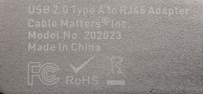 Cable Matters USB 2.0 to RJ45 Ethernet Adapter 202023