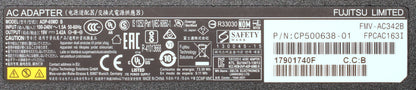 Genuine Fujitsu 65W 19V 3.42A AC POWER ADAPTER BLACK TIP  FPCAC163I ADP-65MD