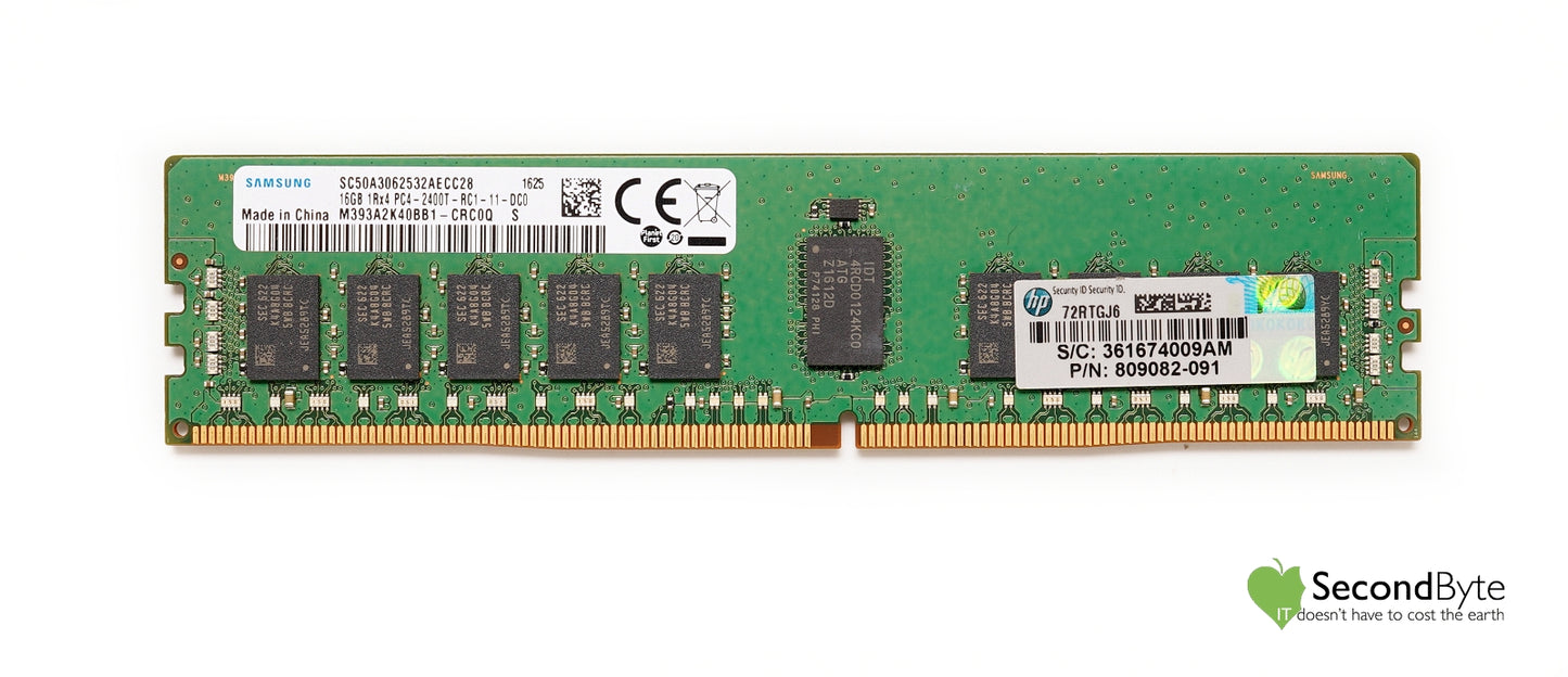 HP 16GB PC4-2400T-R 1RX4 G9 Server 819411-001 805349-B21 819411-001 809082-091