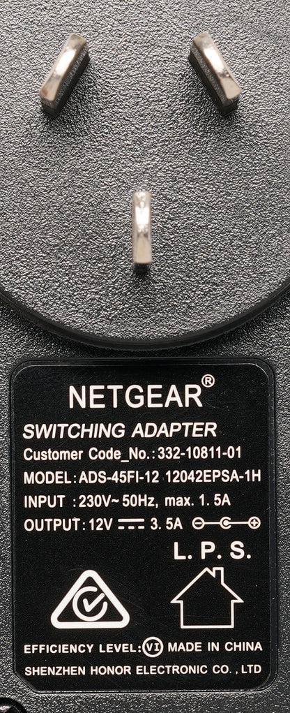 Netgear 12V 3.5A AC Power Supply Adapter ADS-45FI-12