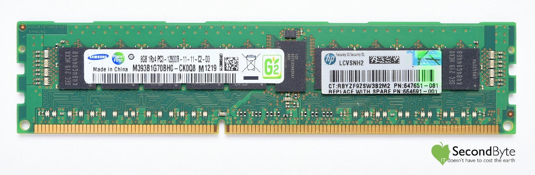 Samsung 8GB 2Rx4 PC3-12800R Server Memory M393B1K70QB0-CK0Q8
