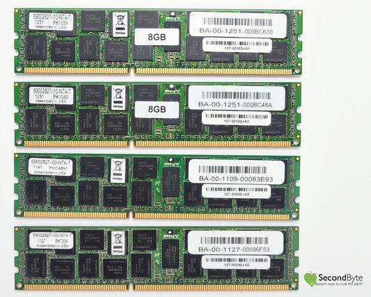 NetAPP X3205-R6 32GB (4 X 8GB) DIMM V6280 SA620 FAS6280 Memory 107-00096+A0