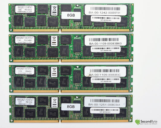 NetApp 32GB (4 X 8GB)2Rx8 ECC REG RAM 107-00102+A1 FAS62X0