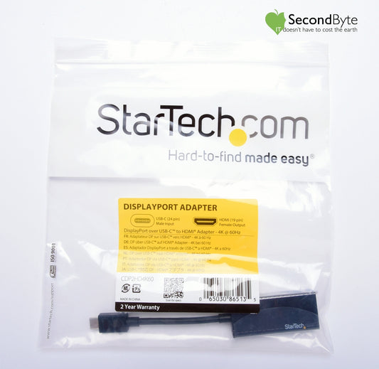 StarTech USB-C to HDMI Adapter 4K Black CDP2HD4K60