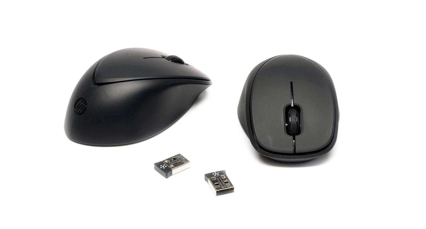 2 x Genuine HP Comfort Grip Wireless Mouse H2L63AA