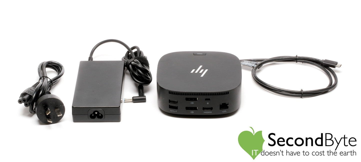 HP USB-C Dock G5 HSN-IX02 USB-C Universal Docking Station + HP 120W PSU & Cable