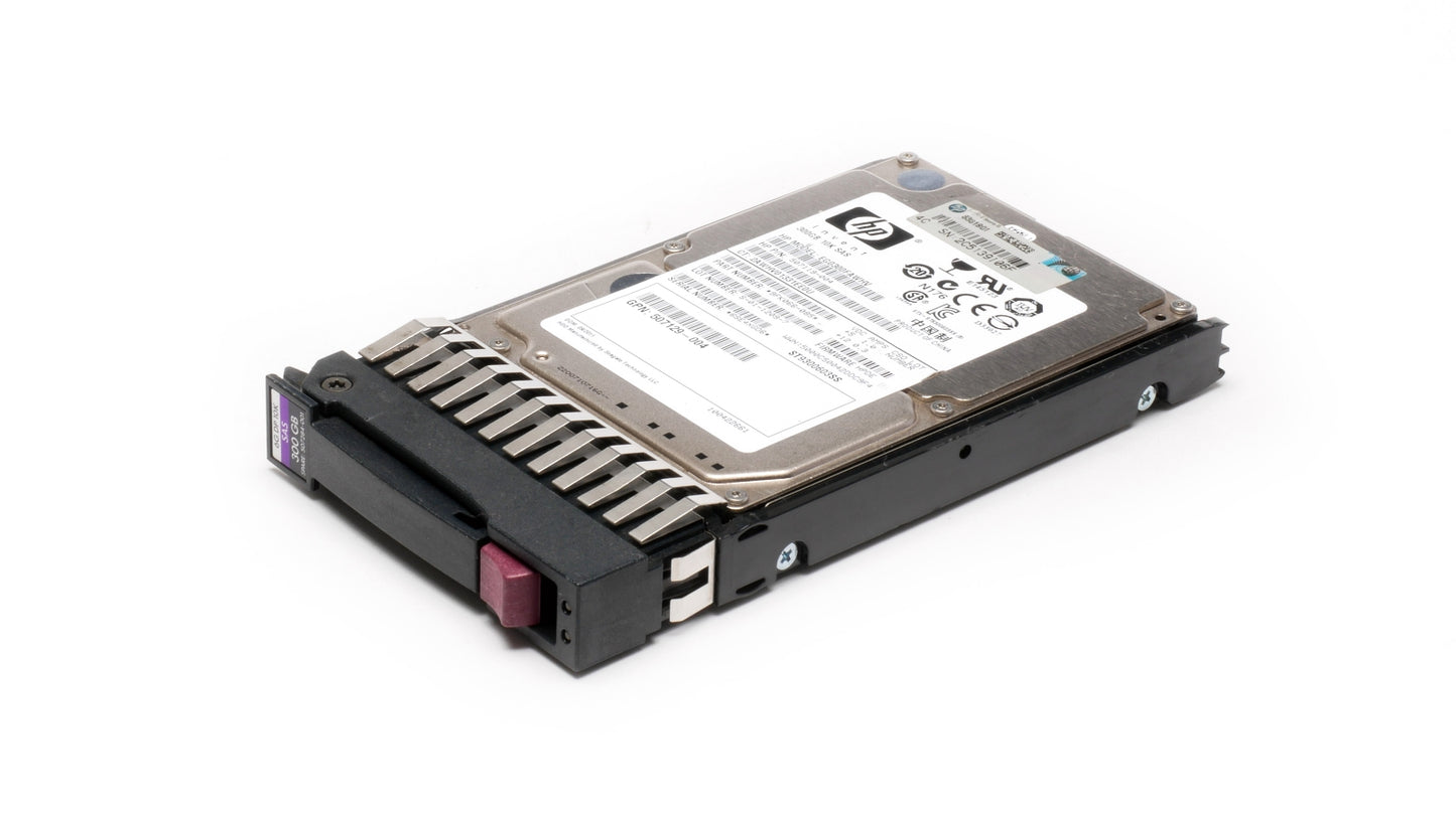 HP 300GB 2.5" SAS 10K 6GB/s HDD EG0300FAWHV 507119-004 9FK066-085  with caddy