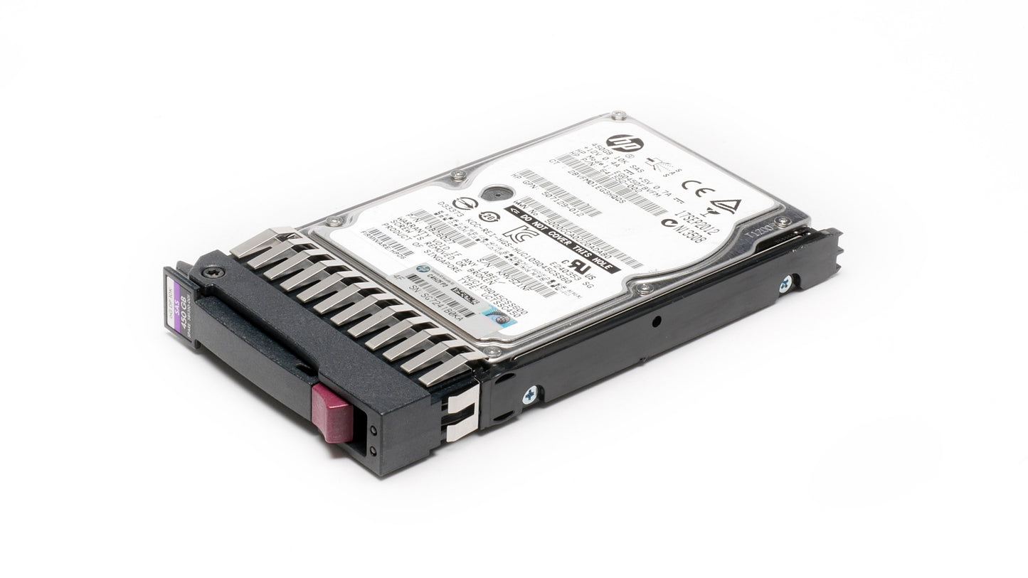 HP 450GB 2.5" SAS 10K 6GB/s HDD EG0450FBVFM 641552-002 507129-012 with caddy