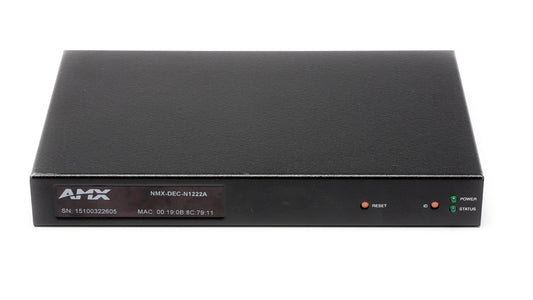 AMX NMX-DEC-N1222A Minimal Proprietary Compression Video Over IP Decoder POE