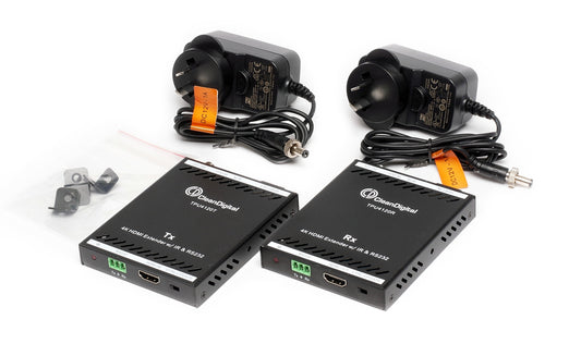 CleanDigital TPU4120 4K HDMI Extender w/IR & RS232 Transmitter & Receiver Kit