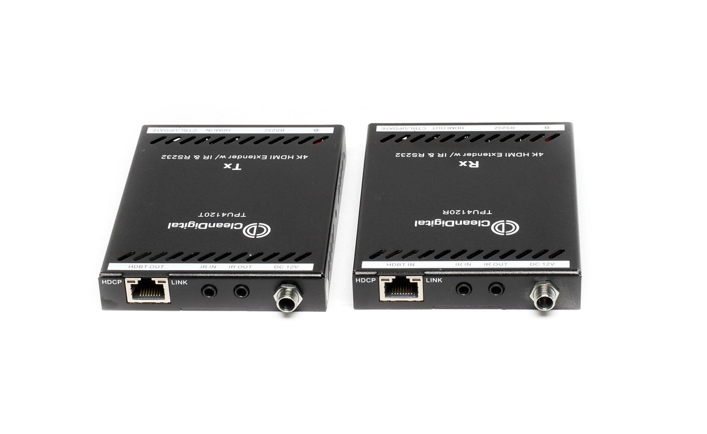 CleanDigital TPU4120 4K HDMI Extender w/IR & RS232 Transmitter & Receiver Kit