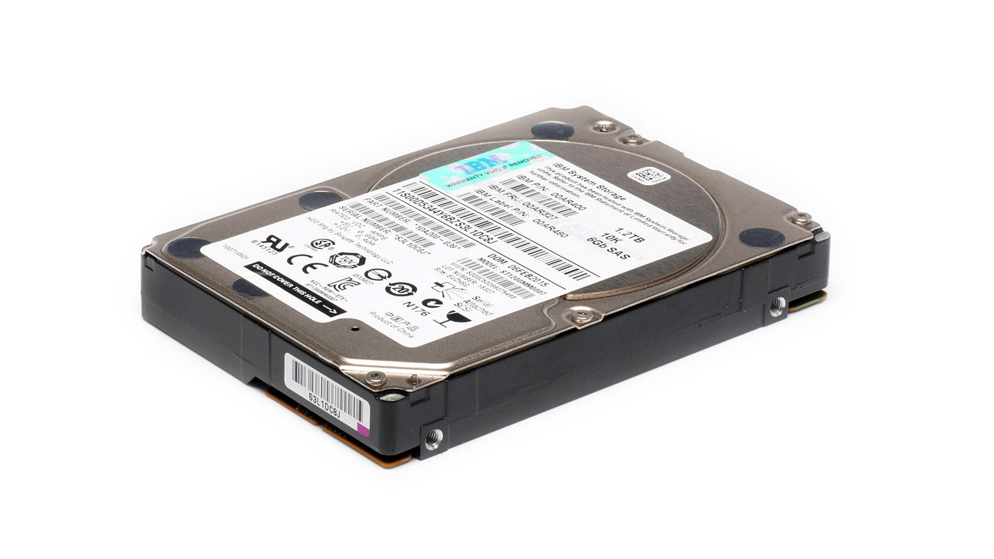 IBM 1.2TB 10K 2.5" SAS HDD 00AR400 1DA200-039 00AR327 100% S.M.A.R.T Health