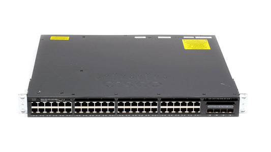 Cisco WS-C3650-48PD-S V05 48 Port Gigabit PoE 2x 10G Uplink Ports Redundant PS