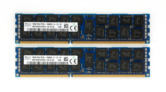 SK Hynix 32GB (2x 16GB) PC3L-10600R REG ECC Server RAM HMT42GR7AFR4A-H9
