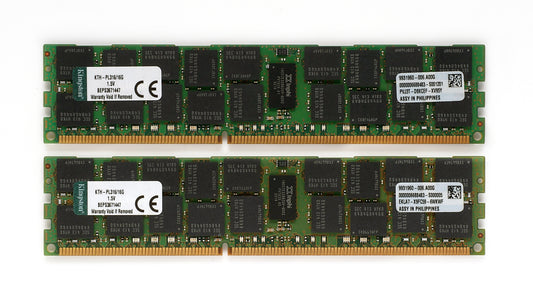 Kingston 32GB (2x 16GB) PC3-12800R REG ECC Server RAM KTH-PL316/16G
