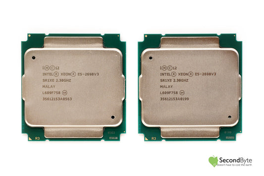 2 x Intel Xeon E5 2698 V3 2.3GHz 16 Core CPU SR1XE
