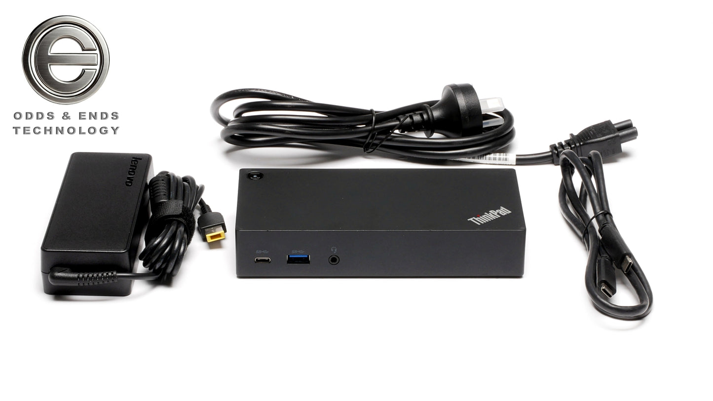 Lenovo ThinkPad DK1633 USB-C Docking Station Type 40A9 w/ 90W Lenovo AC Adapter