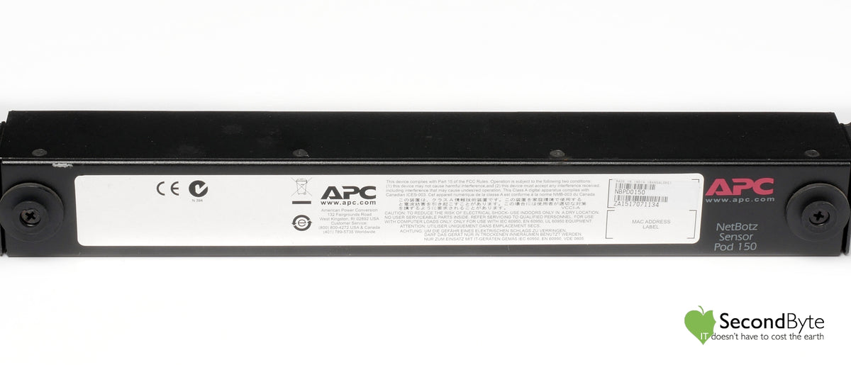 Apc Nbpd0150 Netbotz Rack Sensor Pod 150 APC NetBotz Sensor Pod 150 with Power Supply Unit NPBD0150 – Second Byte